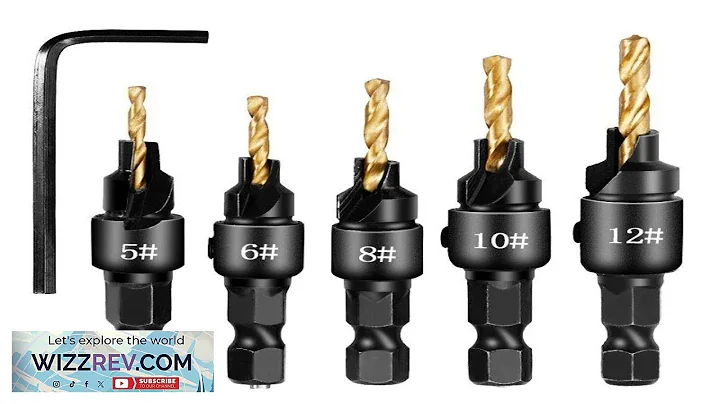 5pcs Countersink Drill Woodworking Drill Bit Set Drilling Pilot Holes For Screw Review
