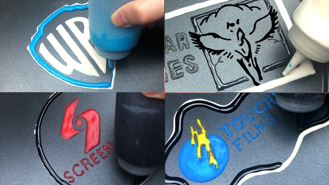 Film Company Logos Pancake Art - Warner Bros., TriStar Pictures, Screen Gems, Touchstone Pictures