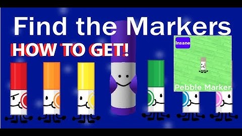 How to find Pebble Marker! | ROBLOX FIND THE MARKERS
