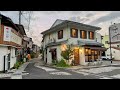Summer trip to Takayama Relaxing Evening Walking Tour Amazing beautiful Place 4K HDR