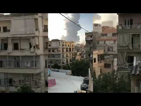 Blast in Lebanon |Full Video | Massive blow in Lebanon| Huge explosion rips through Lebanon's Beirut