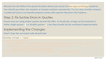 Solving the Dynamic CSS JavaScript Function Error