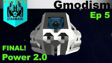 StarMade - Building A Ship Using New Power 2.0 - Cool rails and logic features, kinda finished!