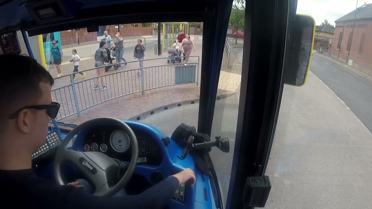 Newton-le-willows Town Show 2025 Route in a Optare Solo