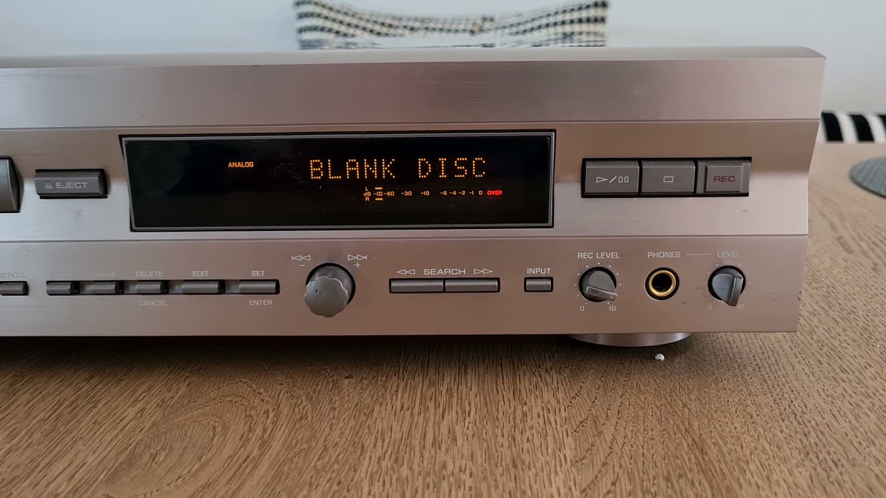 【動作確認済】YAMAHA MDX-793 MDプレイヤー リモコンあり Yamaha MDX-793 MD Deck Player Recorder silver Confirmed Operation