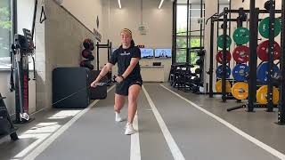Split Stance Anti-Rotational Low-High Chop