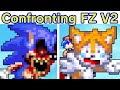 Friday night funkin sonicexe confronting yourself final zone v2 goodbad ending fnf modtails
