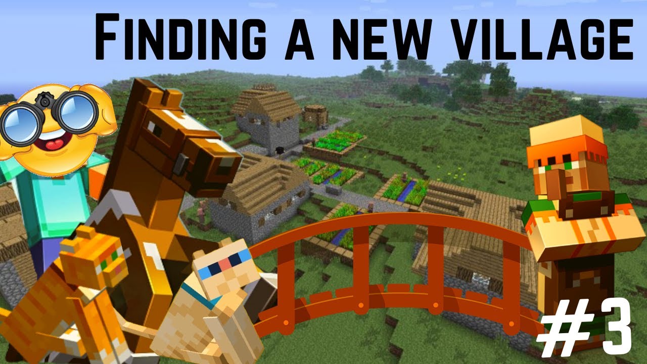 Finding a new village in Minecraft - YouTube