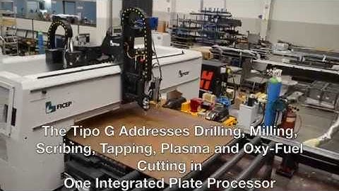 CNC Drilling Machine for Steel Plate with Thermal Plate Cutting on the Model Tipo G