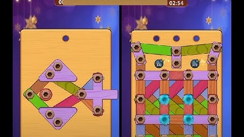 Wood Nuts & Bolts Puzzle - Level 312