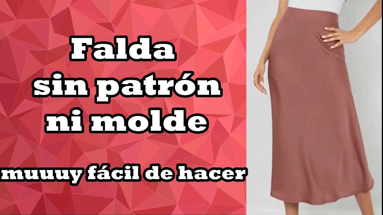 Cómo hacer una falda | al sesgo | no necesita patron | extremadamente fácil