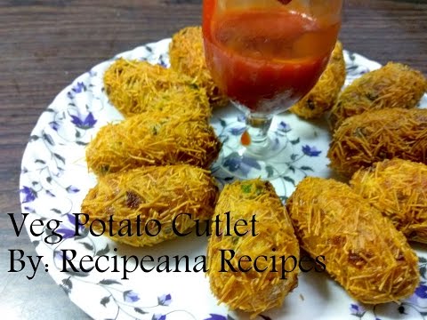 Veg Potato Cutlet Recipe | Morning Breakfast Recipe | Recipeana