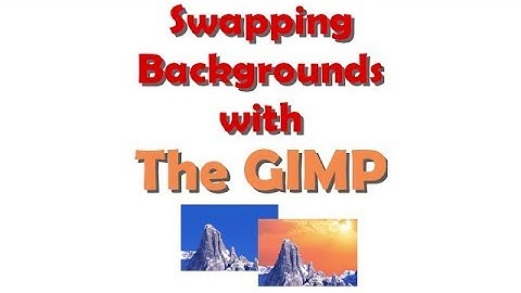 Nerd Tube 0038 - The GIMP #02 - Swap image background, contiguous, color selection using threshold