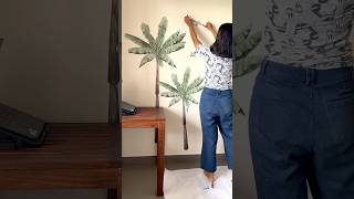 Diy Tropical Wall Stickers. Makeover In 5 Min