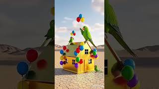 The parrot make the house of gold  #ai #parrot #talkingparot