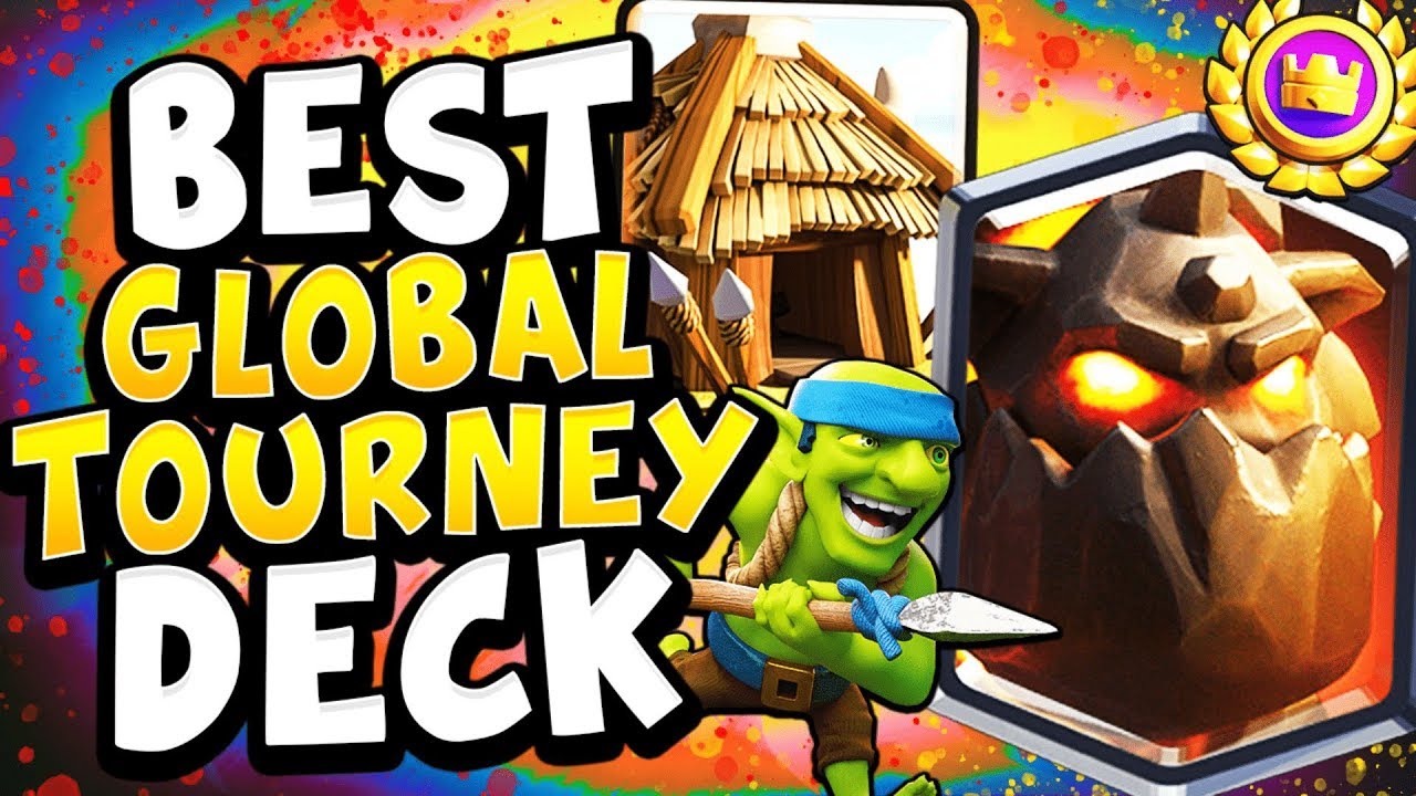 15 WINS ALL REWARDS! BEST GLOBAL TOURNEY DECK! - CLASH ROYALE
