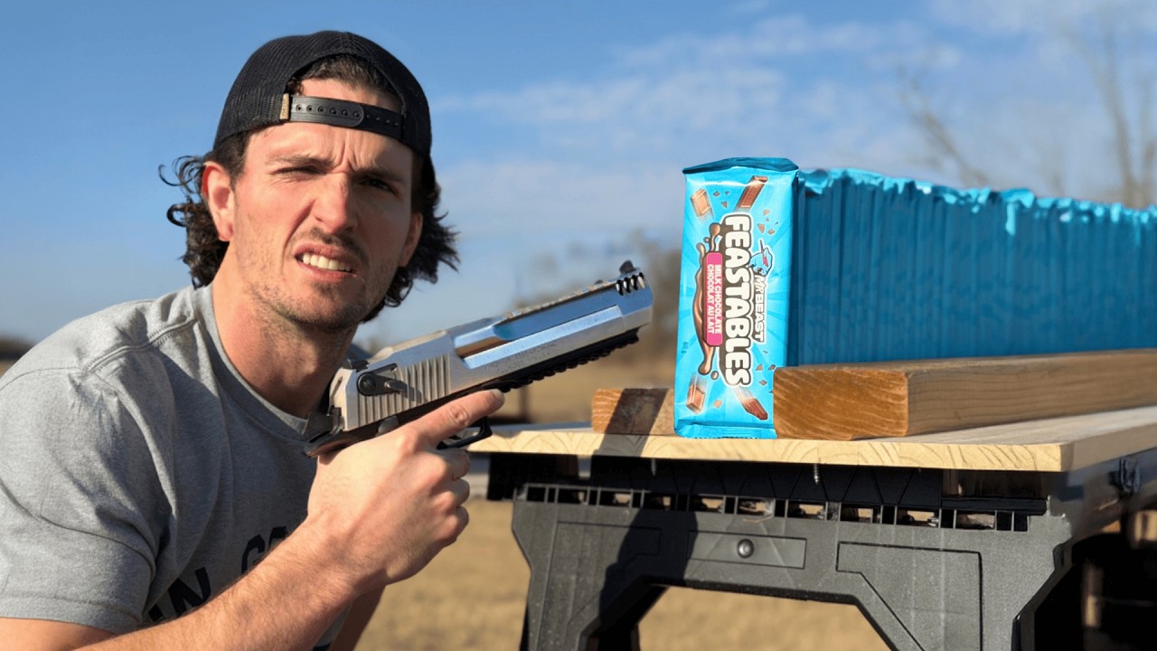 Сколько продуктов Feastables нужно, чтобы остановить снайперскую винтовку калибра .50?