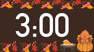 Famous 3 Minute Cute Thanksgiving Turkey Timer (Happy Piano Alarm at End, No Music) Profile