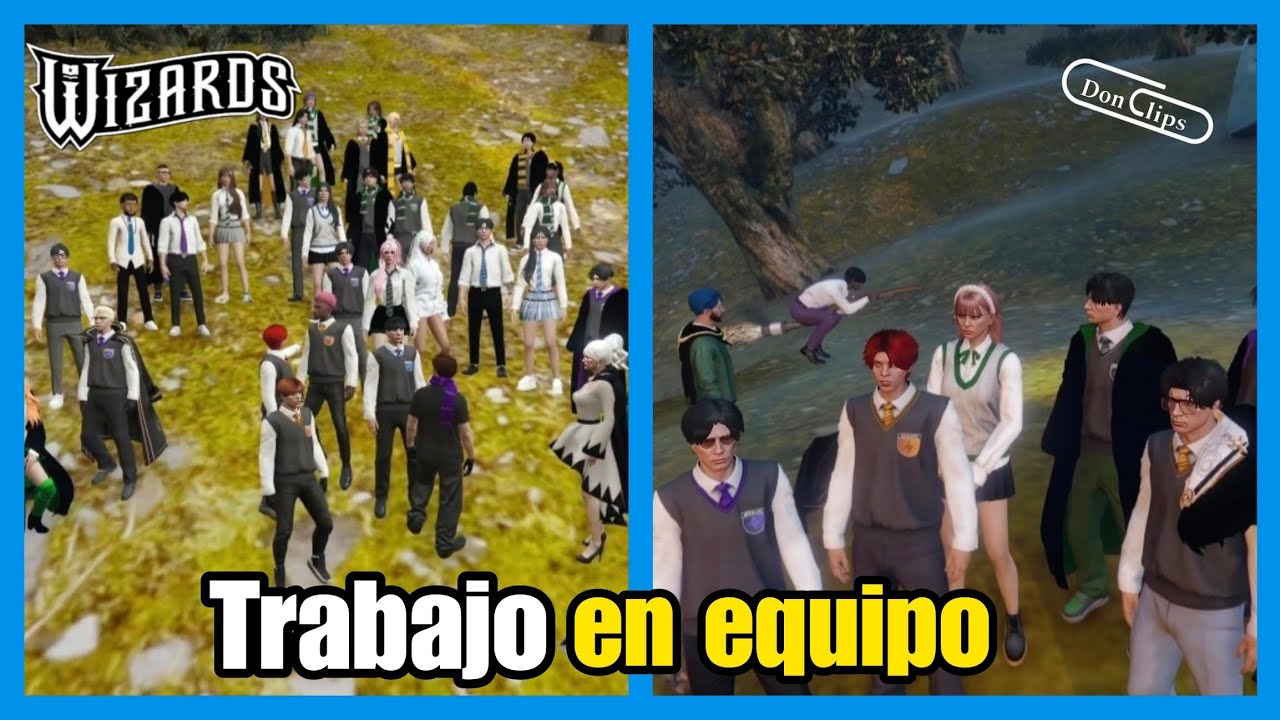 Halfonso (Nexxuz) Noa Hacen TRABAJO en EQUIPO y algo más Wizards Rp