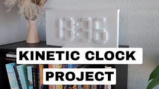 I Built a Minimalistic Kinetic Clock Project with my 3D Printer and Arduino