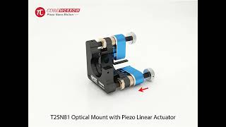 Piezo screw actuator driven tip and tilt mirror mount makes your mirror's steering so easy!