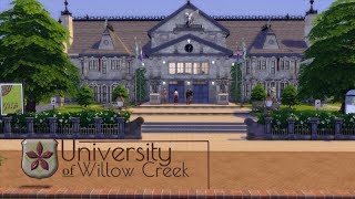 THE SIMS 4 : SPEEDBUILD | UNIVERSITY OF WILLOW CREEK |PART 2 | DL+CC