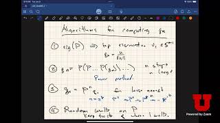 Data Mining Lecture 22 - Markov Chains (for Graphs)