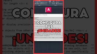Cómo configurar las unidades en AutoCAD (correctamente) #arquitectura #autocad