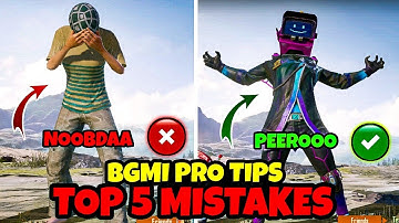 TOP 5 MISTAKES THAT YOU SHOULD AVOID IN ( BGMI AND PUBG MOBILE ) Tips & Tricks🔥 Xunity Nadir