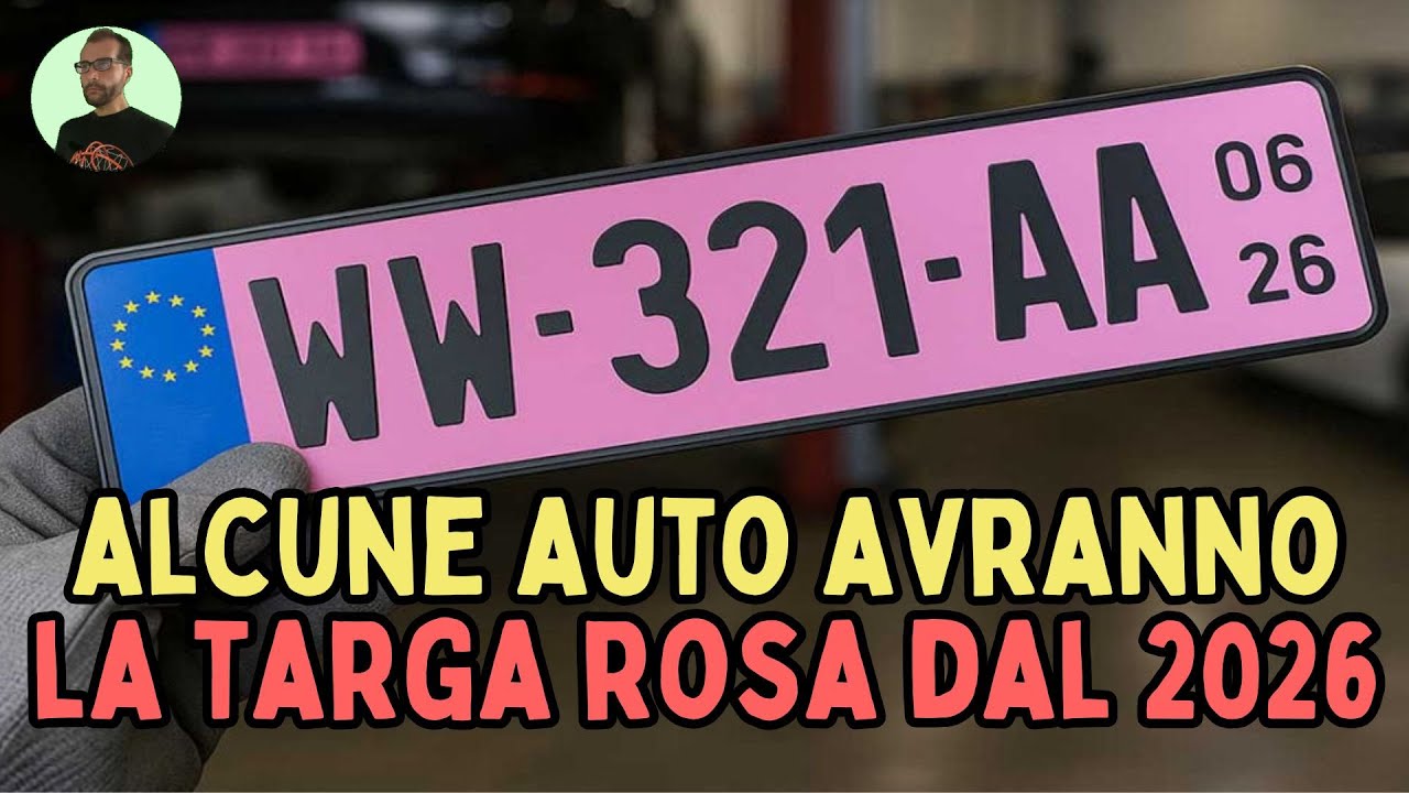 PER RISOLVERE UN PROBLEMA GRAVISSIMO, DAL 2026 MOLTE AUTO CIRCOLERANNO CON TARGA ROSA. ECCO PERCHÈ!