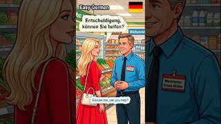 Real-Life German Conversation for Beginners | At the Supermarkt in Germany 🛒#shorts