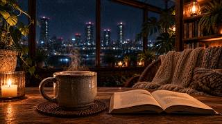 Deep Rain for Studying & Focus ☕ Warm Coffee Reading (3 Hours)