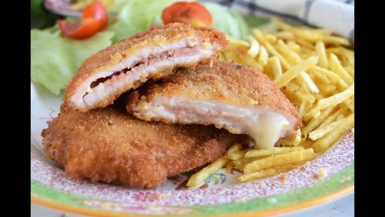 Libritos de lomo rellenos de jamón y queso