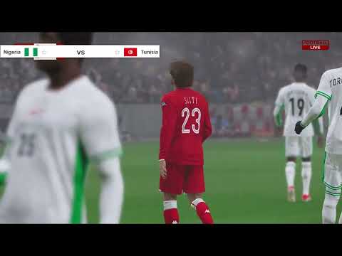 بث مباشر مباراة تونس ونيجيريا كأس امم افريقية محاكاة المباراة   نيجيريا ضد تونس