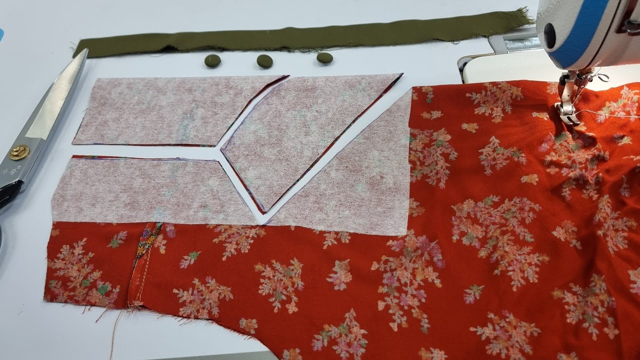 تصميم صدر دشداشة تطعيم/مقاس XL