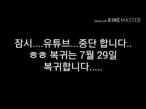 유튜브 중단 그동안 감사했습니다...
