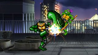 Teenage Mutant Ninja Turtles: Tournament Fighters - Battletoads Rash combo training! screenshot 5