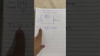 RL time constant for pulse wave
