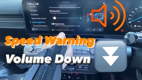 How to turn down volume on Speed Limit Warning on 2025 Hyundai Kona #howto #speedlimit #warning