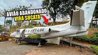 AVIÃO PARTICULAR ABANDONADO VIRA SUCATA e VAI PARAR NO CEMITÉRIO DE AVIÕES