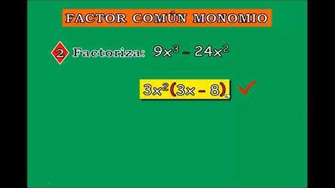 FACTOR COMÚN MONOMIO REFUERZO