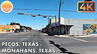 Pecos, Texas to Monahans, Texas! Drive with me on a Texas highway!