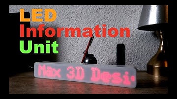Wifi Information Unit (ESP32 and Matrix Display)