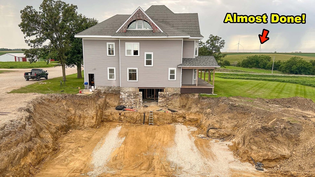 Restoring A $7,000 Mansion: Building A Waterproof Underground Theatre (Pt. 2)
