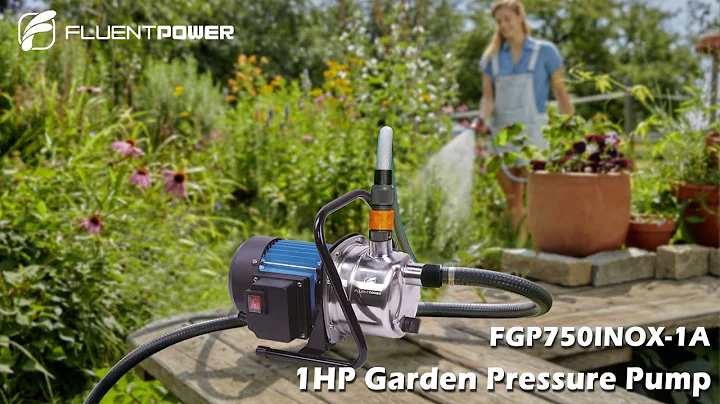 FLUENTPOWER 1HP Garden Pump for Sprinklers FGP750INOX-1A