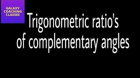 Trigonometric ratio