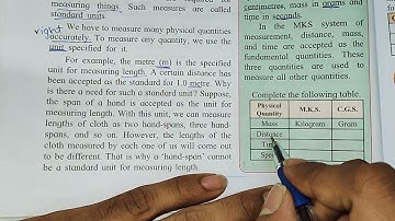 6. Measurement of physical Quantities | class 7 | 7th std | Science | #7th #science | part 2