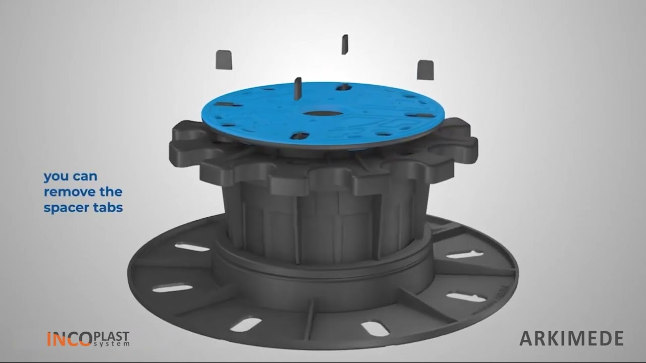 PLOT REGLABIL ARKIMEDE 35-60, DECK LEMN SI STRUCTURA ALUMINIU