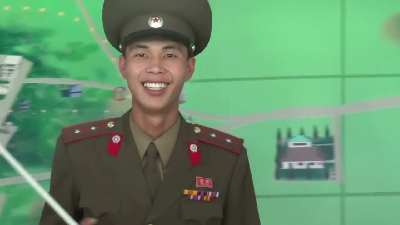 North Korean Border Guard Explains 38th Parallel YouTube