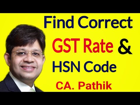 How to Find GST HSN Code for GST portal | Find GST Rate |HSN under GST| How to find GST HSN Code |